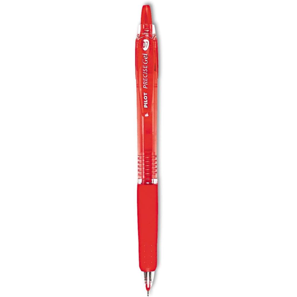 image:imagePilot Precise Gel BeGreen Refillable amp Retractable Rolling Ball Pens Fine Point Red Ink 12Pack 15003Red