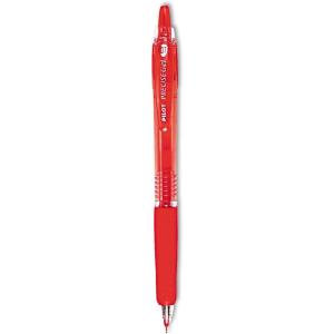 Pilot Precise Gel BeGreen Refillable & Retractable Rolling Ball Pens, Fine Point, Red Ink, 12-Pack (15003)(Red)