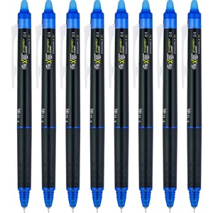 Pilot FriXion Synergy Clicker Erasable, Refillable, Retractable Gel Ink Pens, Extra Fine Point 0.5 mm, Pack of 8, Black, FriXion Erasable Pens 0.5 – Ideal for School & Office Writing(Blue)